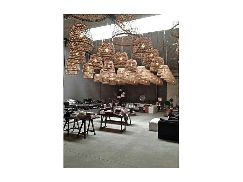 Suspension en bambou style bord de mer Ø 50 cm - LUZ L