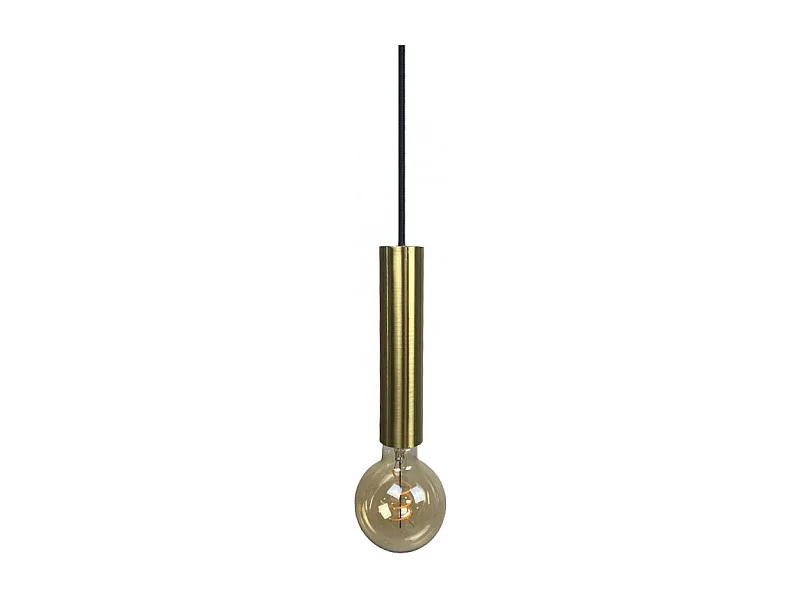 Suspension lumineuse ajustable et cylindrique métal doré - TIGI 4928