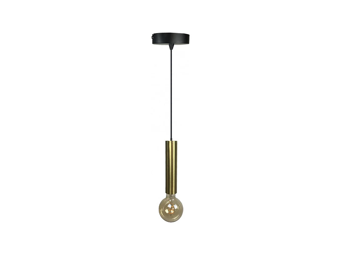 Suspension lumineuse ajustable et cylindrique métal doré - TIGI 4928