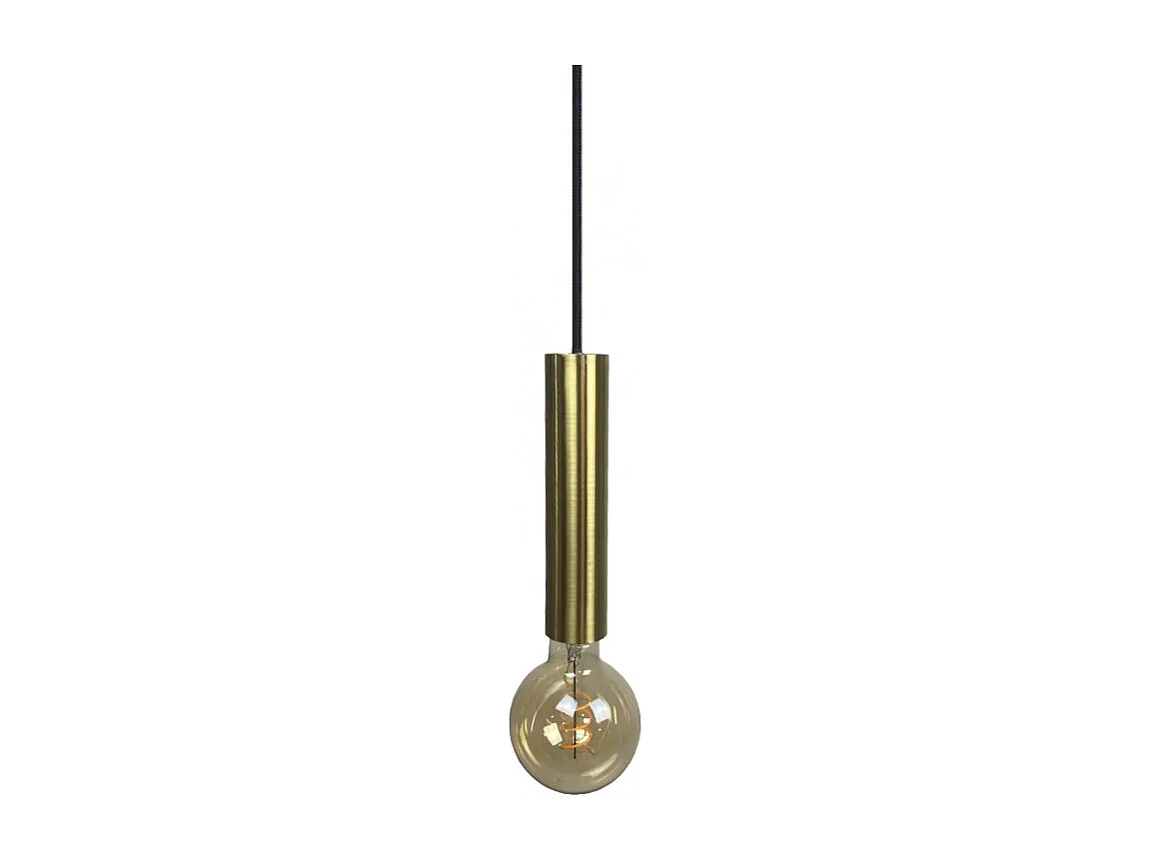 Suspension lumineuse ajustable et cylindrique métal doré - TIGI 4928