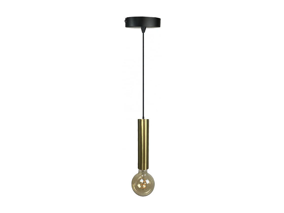 Suspension lumineuse ajustable et cylindrique métal doré - TIGI 4928