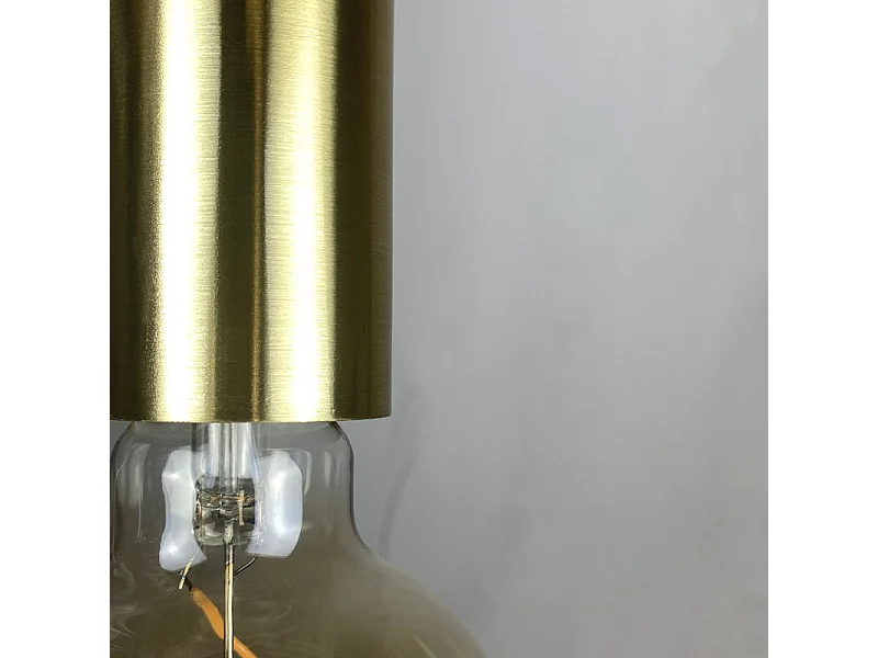 Suspension lumineuse ajustable et cylindrique métal doré - TIGI 4928