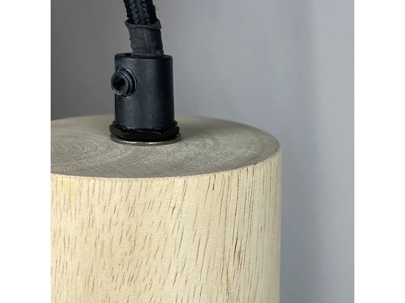 Suspension lumineuse ajustable en bois clair - CALO 5324