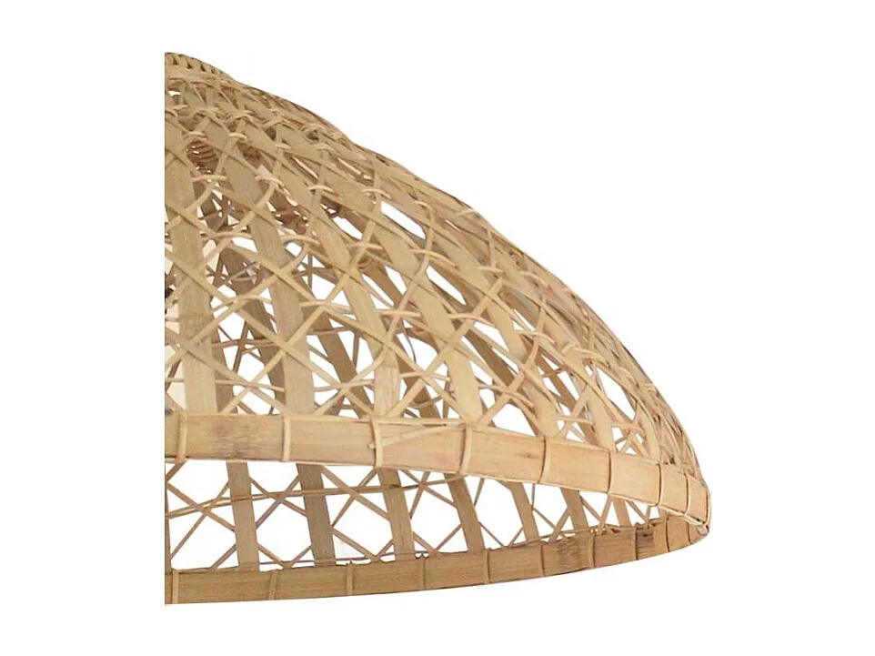 Suspension ronde en bambou style bord de mer D. 80 cm - TULUM