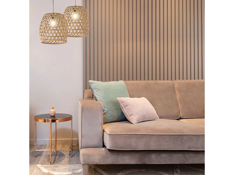 Suspension en bambou style bord de mer Ø 42 cm - LUZ M