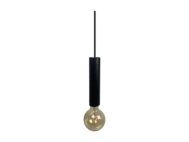Suspension lumineuse ajustable et cylindrique métal noir - TIGI 4942