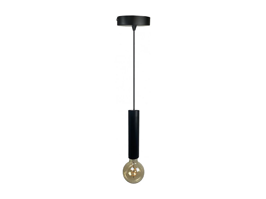 Suspension lumineuse ajustable et cylindrique métal noir - TIGI 4942