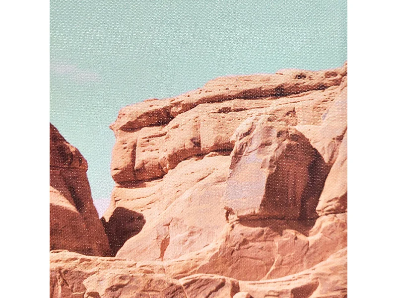 Tableau imprimé Combi jaune vw cadre en bois noir 30x40 cm - TRAVEL