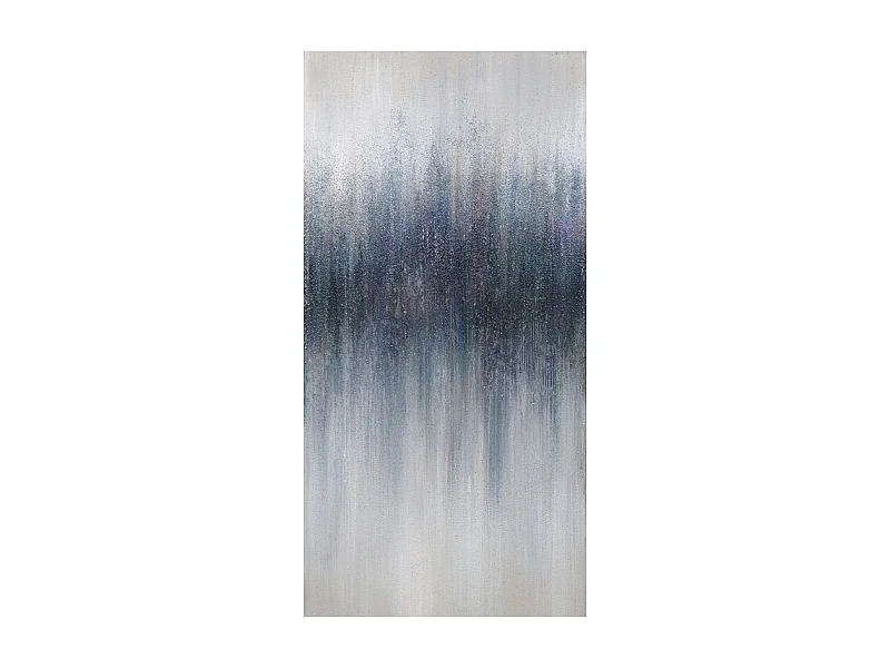 Tableau peinture nuance de bleu 140 x 90 cm - EVANESCENCE
