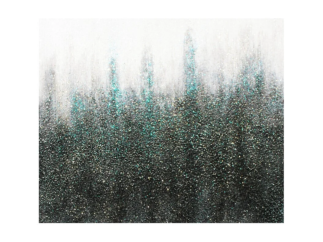 Tableau peinture nuance de bleu 140 x 90 cm - EVANESCENCE