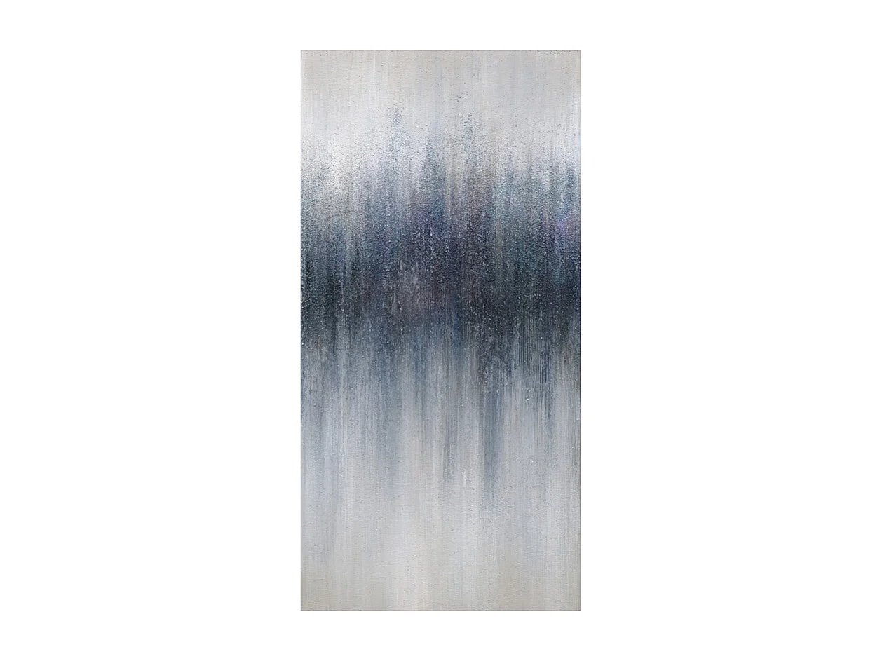 Tableau peinture nuance de bleu 140 x 90 cm - EVANESCENCE