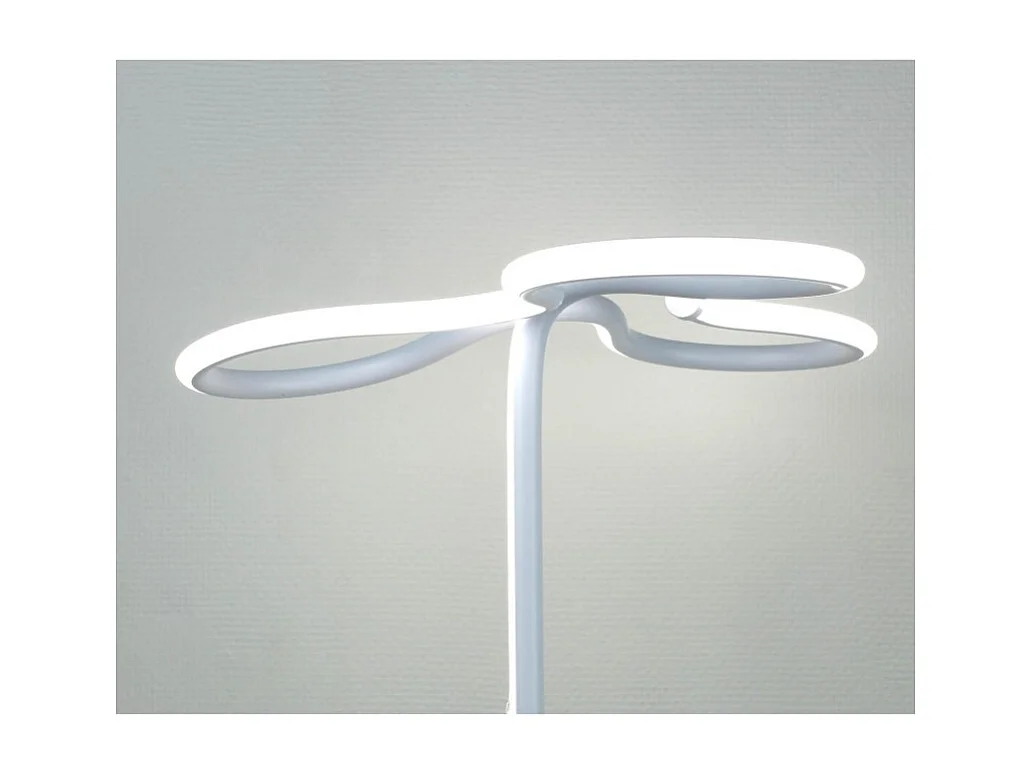 Lampadaire LED 166 cm design trèfle pied métal chromé - CLOVER