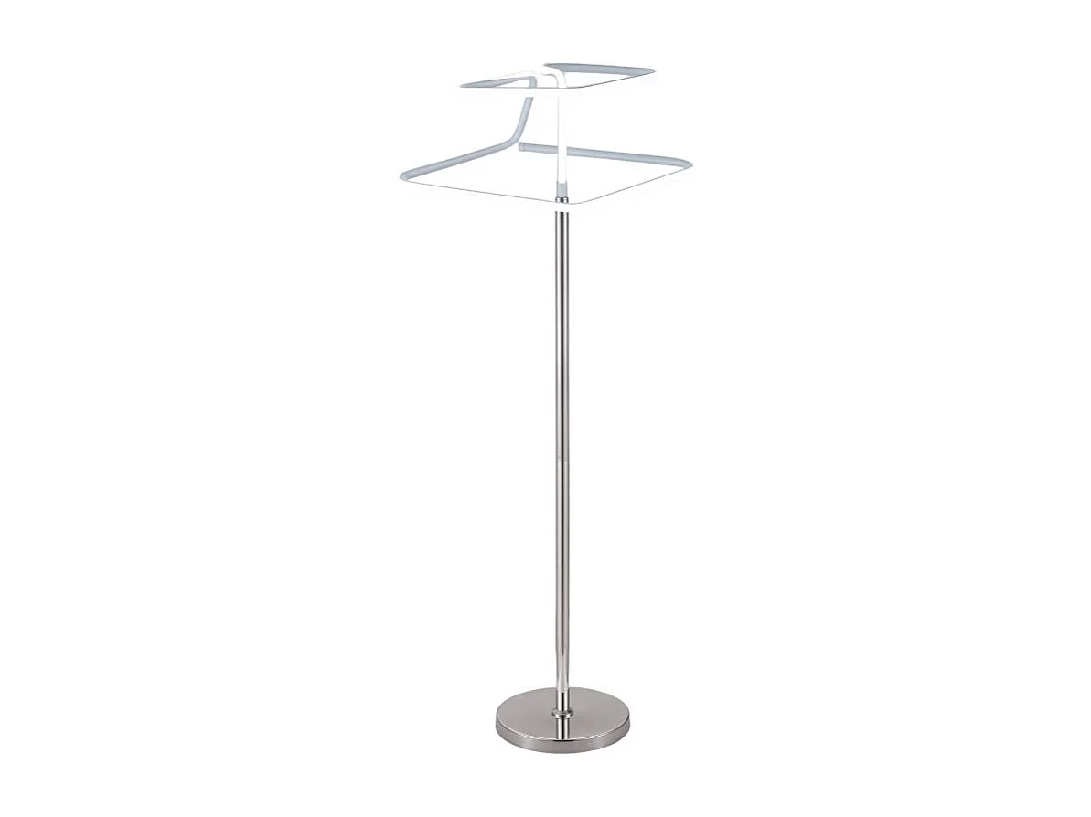 Lampadaire LED 165 cm design abstrait pied métal chromé - DIAMOND