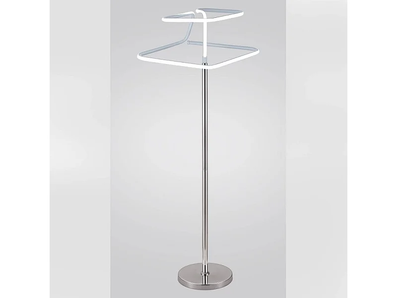 Lampadaire LED 165 cm design abstrait pied métal chromé - DIAMOND