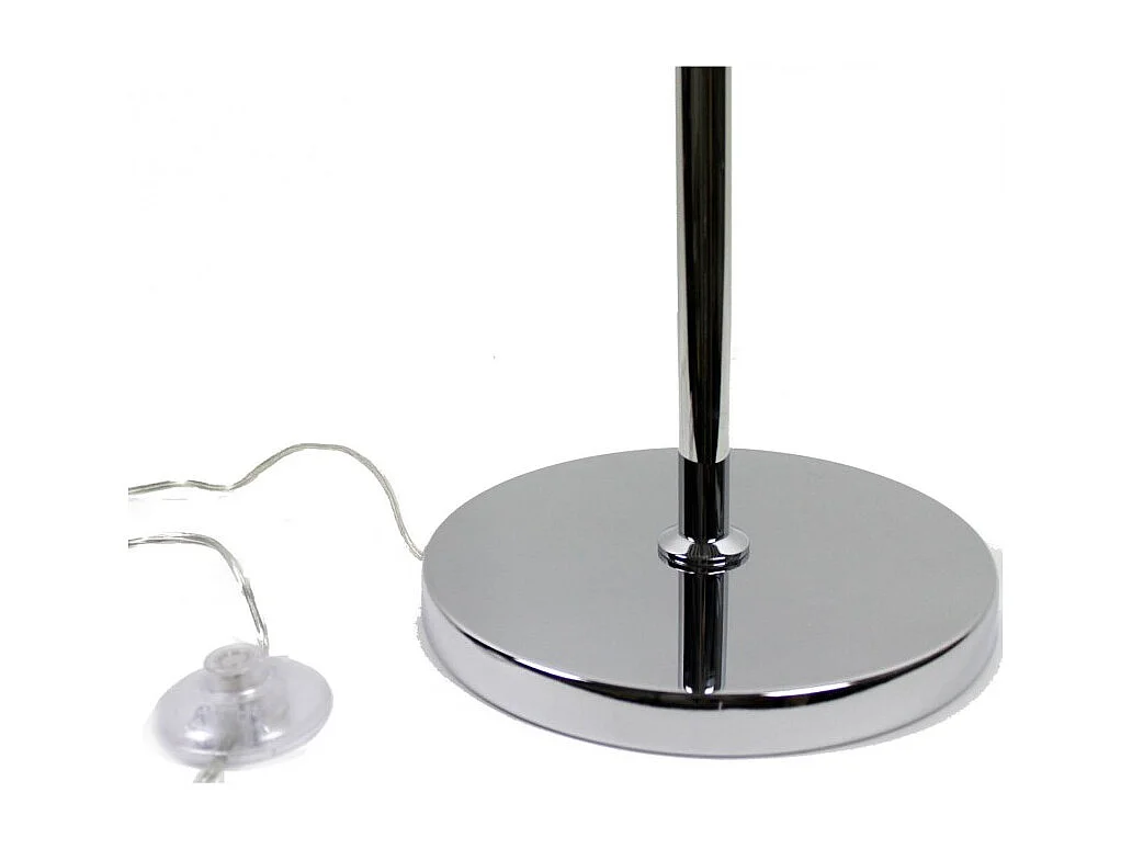 Lampadaire LED 165 cm design abstrait pied métal chromé - DIAMOND