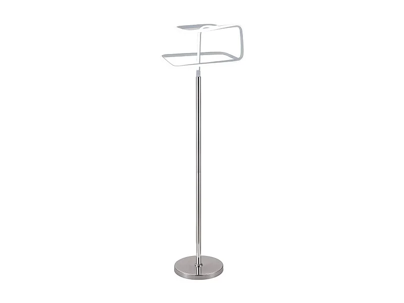 Lampadaire LED 167 cm design abstrait pied métal chromé - SQUARE