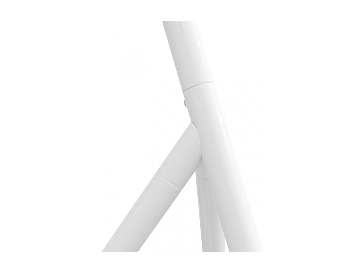 Lampadaire métal avec abat-jour blanc et trépied sur 3 pieds - SHINE M