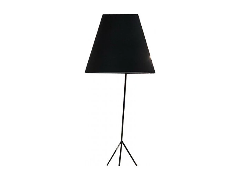 Lampadaire abat-jour noir et trépied original moyen modèle - SHINE M