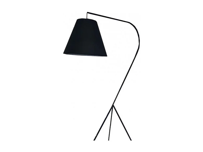 Lampadaire abat-jour noir et trépied original moyen modèle - SHINE M