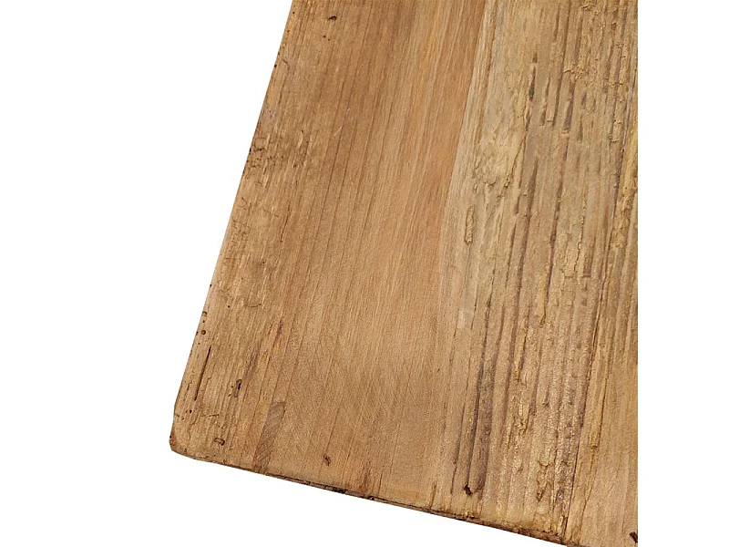 Table de chevet en pin massif recyclé 1 tiroir et 1 niche - CHALET