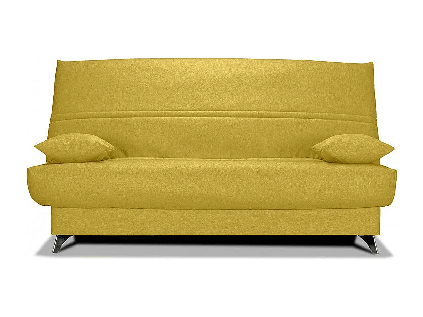 Clic clac 130x190 cm tissu jaune matelas Bultex® 14 cm - HAROLD