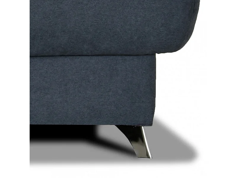 Clic clac 130x190 cm en tissu gris foncé et matelas 14 cm - HAROLD