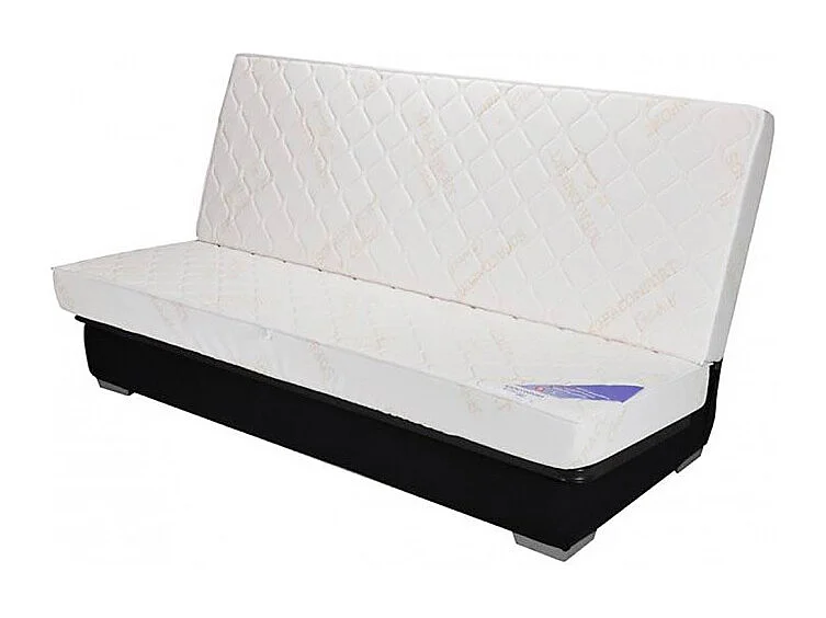 Clic clac 130x190 cm en tissu bleu et matelas Bultex® 14 cm - TEODORE