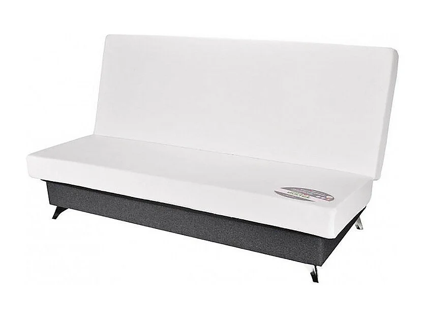 Clic clac 130x190 cm en tissu gris et matelas Bultex® 14 cm - HAROLD