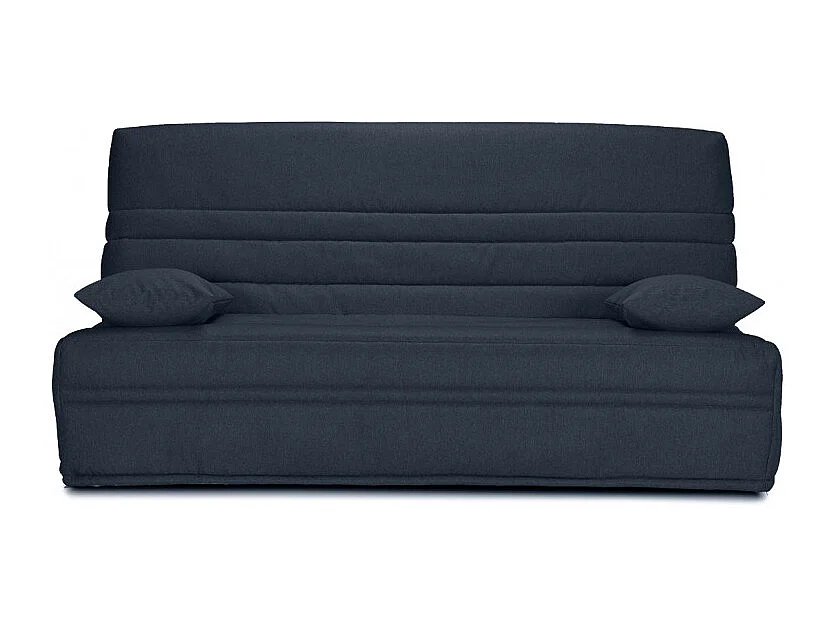 Clic clac 130x190 cm en tissu gris anthracite et matelas 13 cm - EBRO