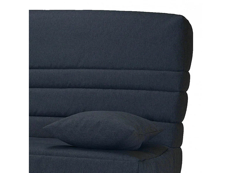 Clic clac 130x190 cm en tissu gris anthracite et matelas 13 cm - EBRO