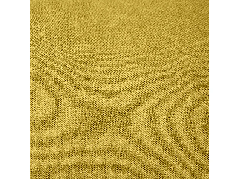 Banquette lit BZ 140x190 cm en tissu jaune et matelas 12 cm – BUZZY