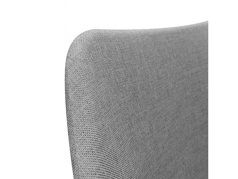 Lot de 2 chaises de jardin en aluminium et tissu gris - PACIFIC