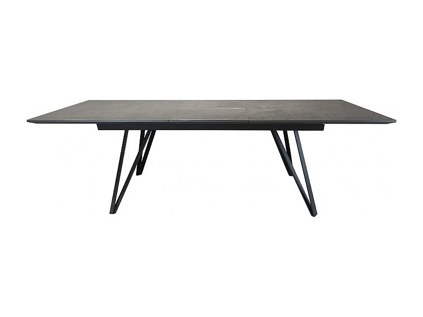 Table extensible 180 à 230 cm gris anthracite en céramique - ONYX