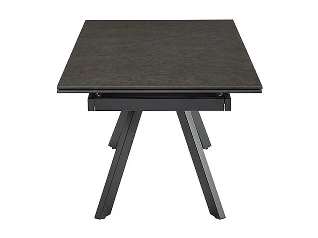 Table extensible 160/240 cm céramique gris foncé pieds inclinés - UTAH 08