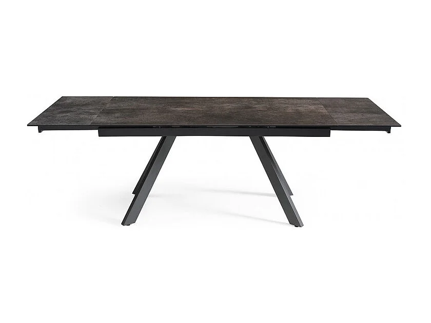 Table extensible 160/240 cm céramique gris vieilli pieds inclinés - MAINE 08