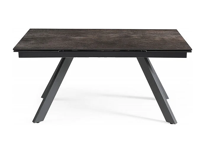 Table extensible 160/240 cm céramique gris vieilli pieds inclinés - MAINE 08