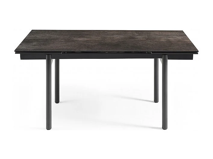 Table extensible 160/240 cm céramique gris vieilli pieds droits - MAINE 09