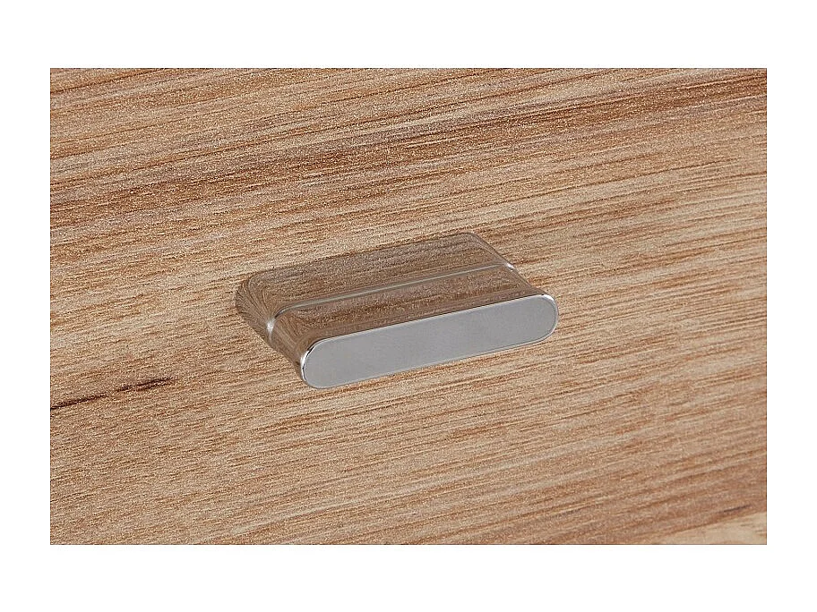 Colonne vitrine 1 porte ouverture droite décor bois et gris - MARBELLA