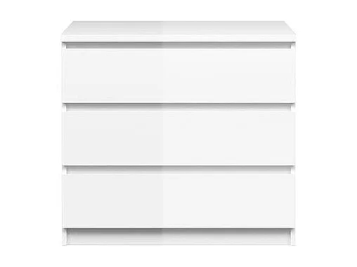 Commode 3 tiroirs blanc mat - BENNY