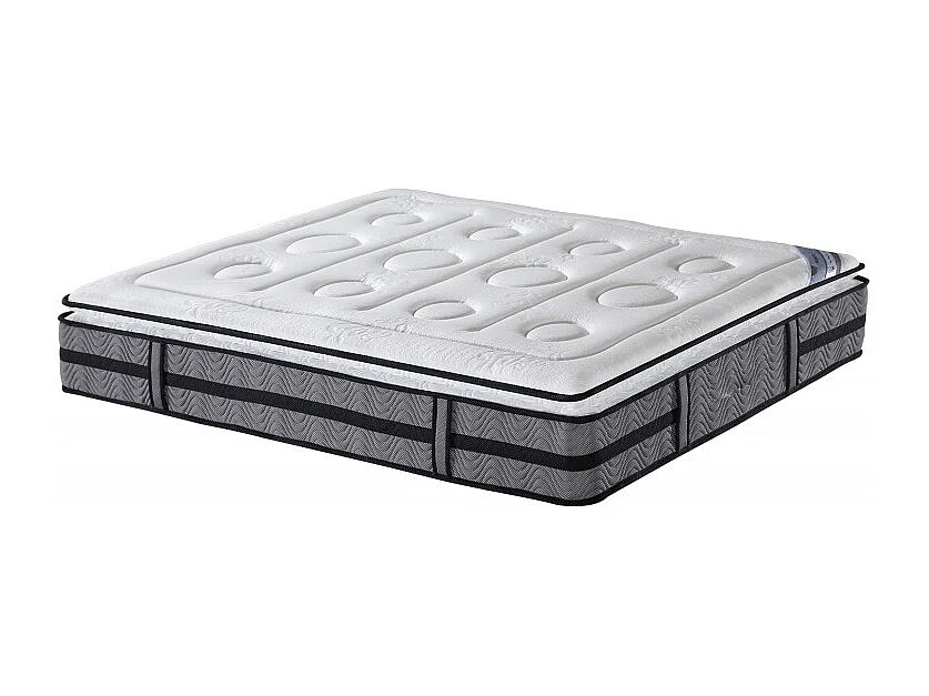 Matelas 160 x 200 cm ressorts 5 zones et surmatelas latex - HELIOS