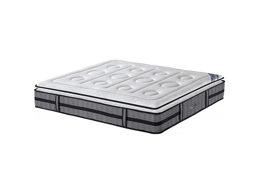 Matelas 160 x 200 cm ressorts 5 zones et surmatelas latex - HELIOS