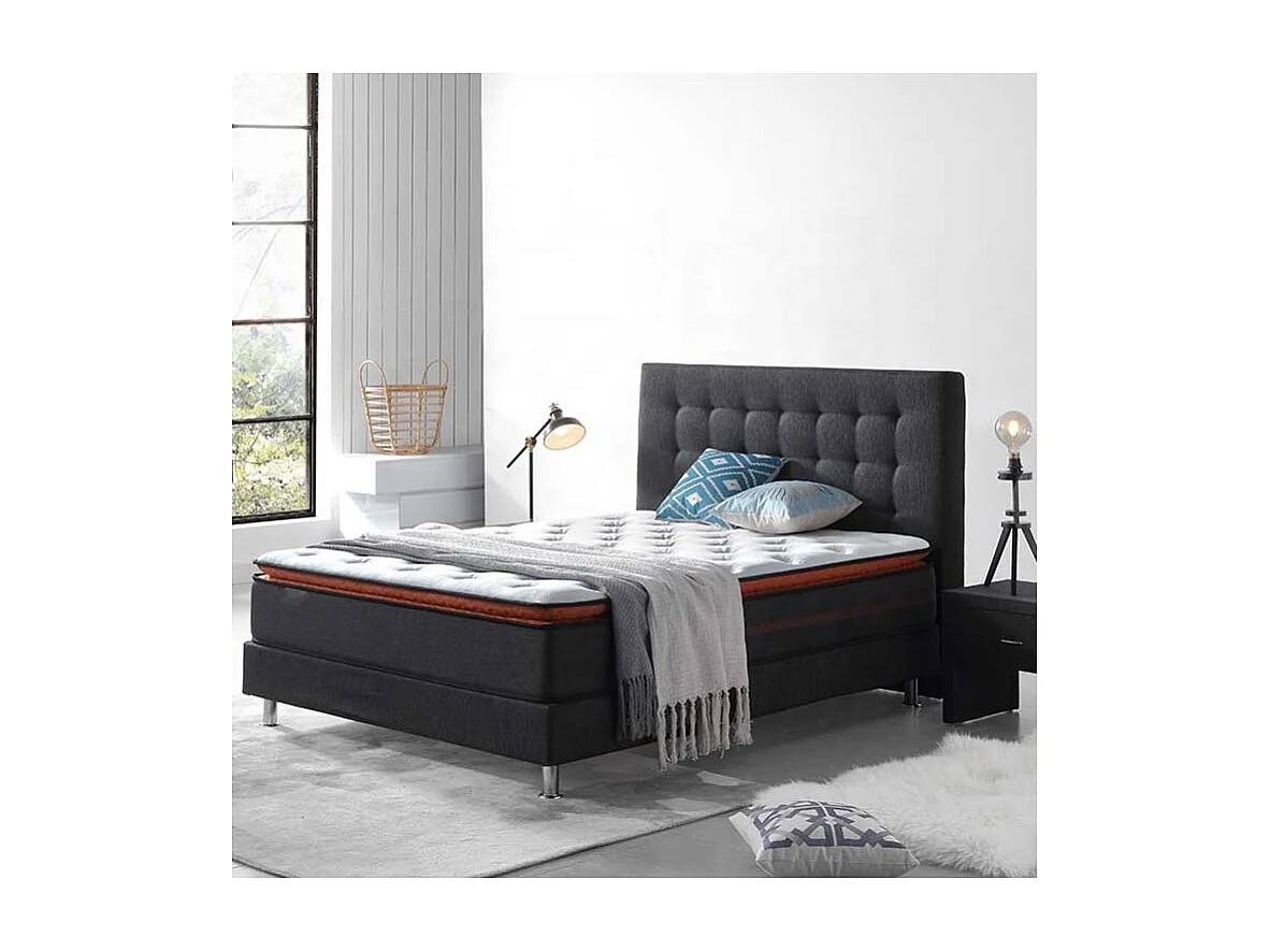 Matelas 180 x 200 cm ressorts 7 zones gel mémoire de forme - SOFT GEL