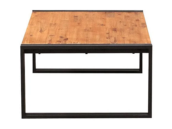 Table basse 110 cm en bois d'acacia et métal - WORKSHOP