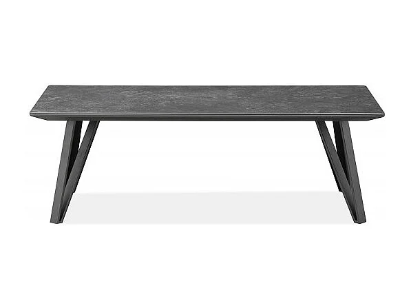 Table basse 120 cm gris anthracite plateau céramique - ONYX