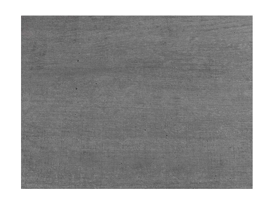 Retour de bureau décor gris béton et pieds en métal L. 90 cm - NET