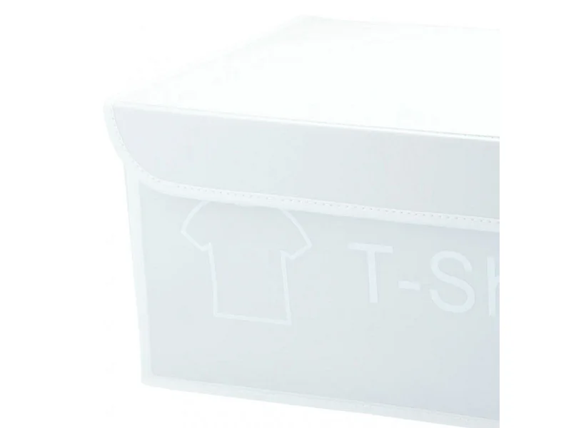 Lot de 4 boîtes de rangement blanc avec couvercle 100% nylon - SPACE