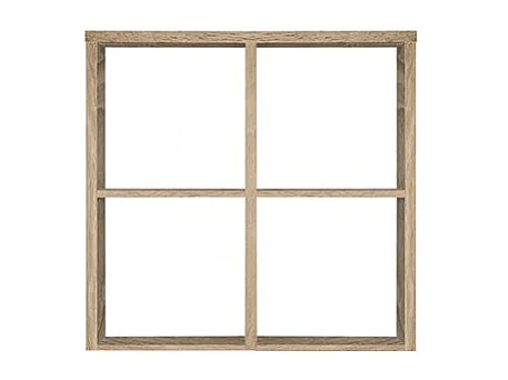 Étagère cube 4 casiers décor chêne - Classico