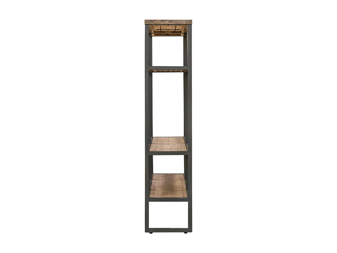 Étagère destructurée L.110 cm en bois et métal effet vieilli - MAYBEL
