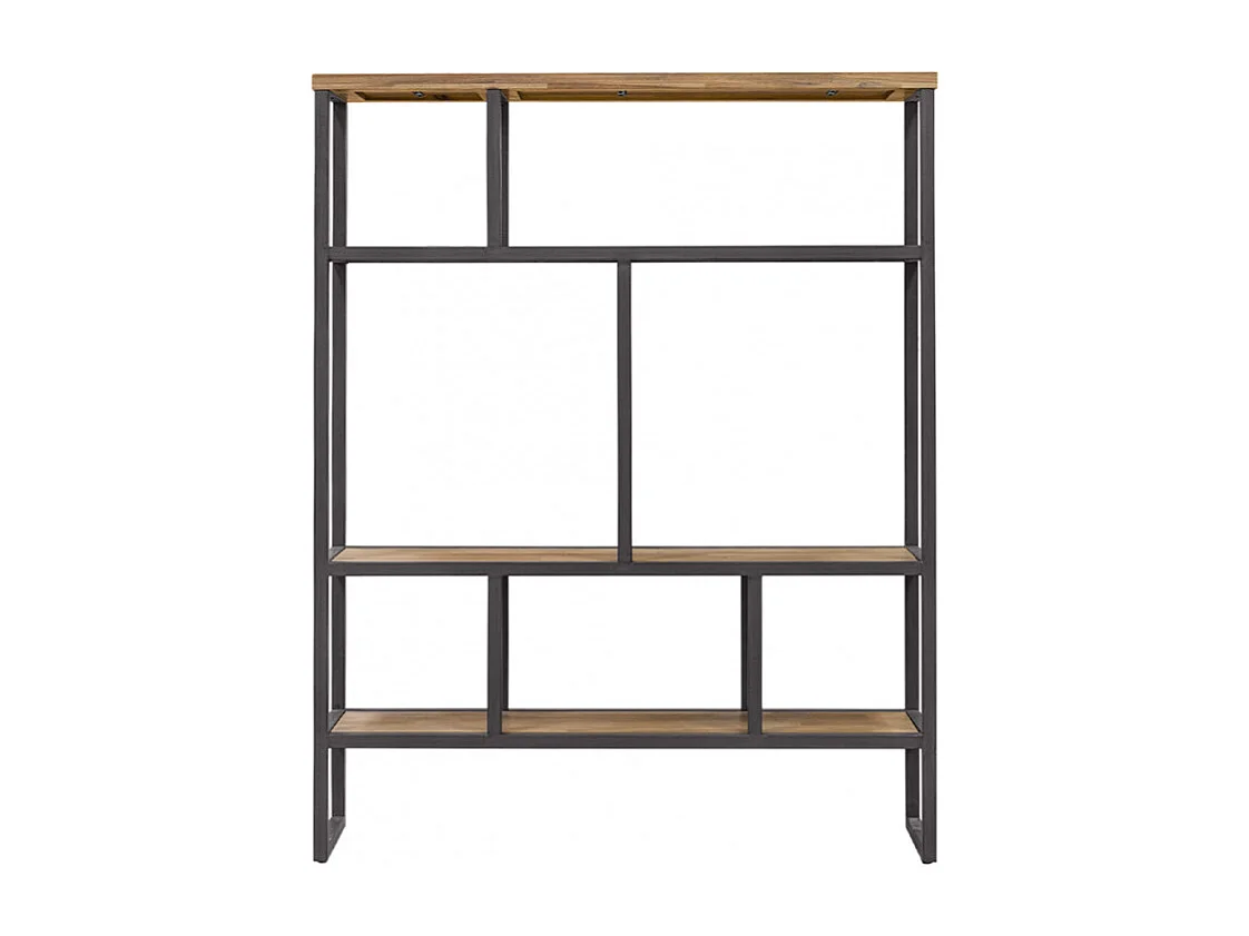 Étagère destructurée L.110 cm en bois et métal effet vieilli - MAYBEL