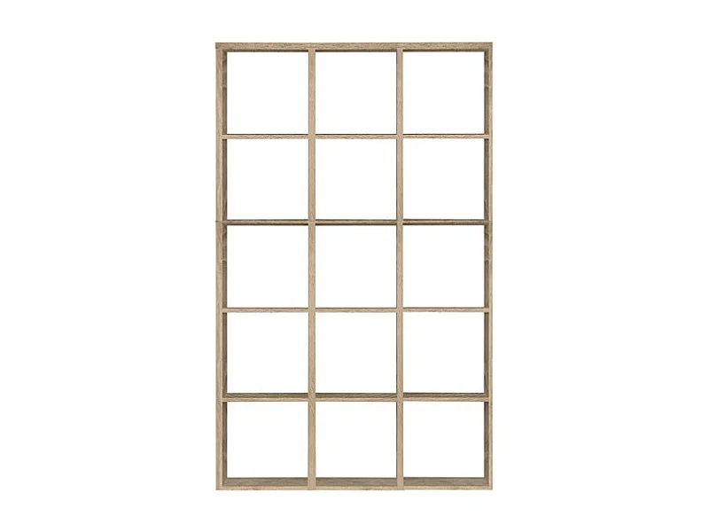 Etagère cube 15 casiers décor chêne - Classico